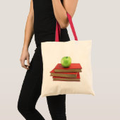 Groene Apple- en Rode Boekzakken Tas Canvas (Voorkant (product))