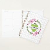 Groene Apple Floral Wreath Teacher Planner (Display)