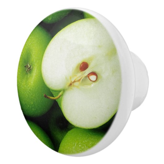 Groene Apple Kitchen Cabinet of Drawer Knob Pull Keramische Knop (Rechts)
