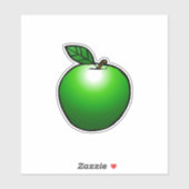 Groene Apple op maat gesneden vinyl sticker (Vel)