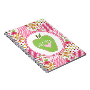 Groene Apple & Patchwork Teacher Notebook Notitieboek