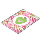 Groene Apple & Patchwork Teacher Notebook Notitieboek (Linkerzijde)