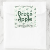 Groene Apple Patroon Patroonsoy kaarsen Labels (Tas)