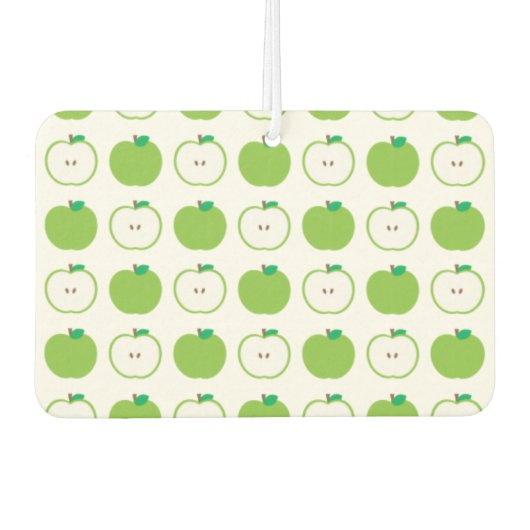 Groene Apple Pattern Car Air Freshener Luchtverfrisser (Voorkant)