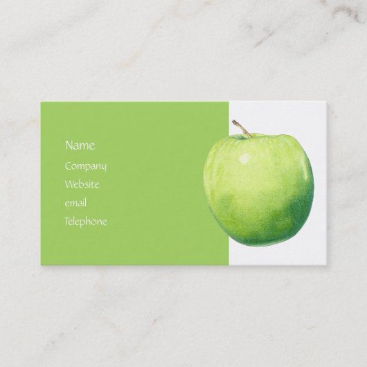 Groene Apple-profielkaart Visitekaartje (Voorkant)