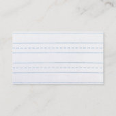 Groene Apple School Teacher Education Chalkboard Visitekaartje (Achterkant)