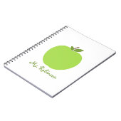Groene Apple Spiral notebook voor leraren Notitieboek (Linkerzijde)
