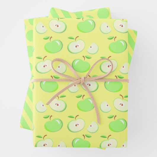 Groene Apple Wrapping Paper Set (In situ)