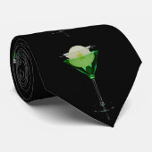 Groene appletini cocktail plezier stropdas (Opgerold)