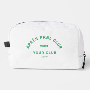 Groene Après PKBL Club Crest Monogram Pickleball Toilettasje