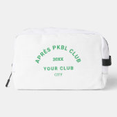 Groene Après PKBL Club Crest Monogram Pickleball Toilettasje (Achterkant)