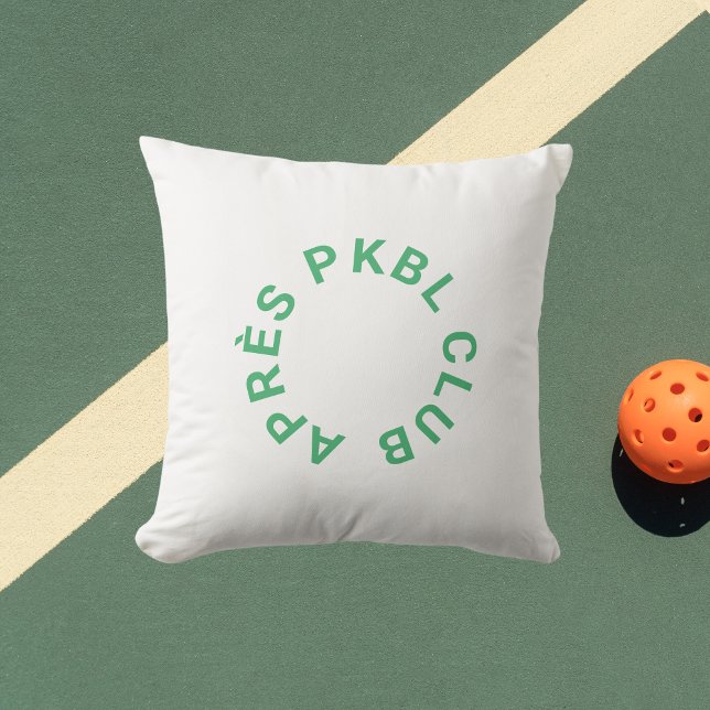 Groene Après PKBL Club Pickleball Outdoor Buitenkussen (Creator heeft geüpload)