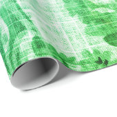 Groene Aqua Blue Floral Toile Botanical Decoupage Cadeaupapier (Rol Hoek)