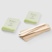 Groene Aqua Gradient Pastel Wedding Favorieten Mod Handwaaier (Niet-gemonteerd)