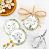 Groene Aquarel Bad en Lichaam Hanglabels 🧼 Bedankjes Labels