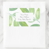 'Groene Aquarel Bladeren 3' Labels (Tas)