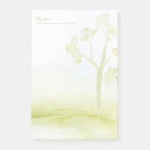 Groene aquarel bomen post-it® notes (Voorkant)