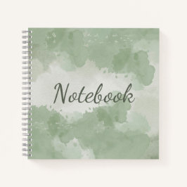 Groene Aquarel Cover Spiraal Notitieboek