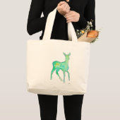Groene Aquarel Herten Tas (Voorkant (product))