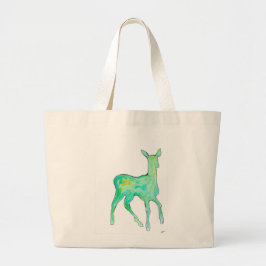 Groene Aquarel Herten Tas