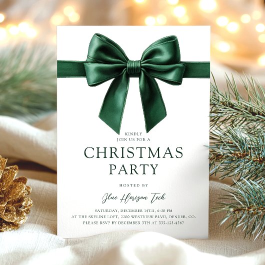Groene Aquarel Kerstfeest Kaart