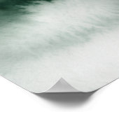 Groene Aquarel Lotus Landschaps poster (Hoek)