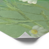Groene Aquarel Madeliefjesbloemen Poster (Hoek)