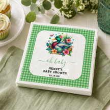 groene Aquarel One Lucky Duck Jongen 1e Verjaardag