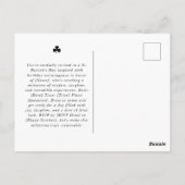 groene aquarel was St. Patrick´s Day verjaardag Briefkaart (Achterkant)