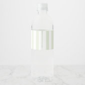 Groene Aquarel Waterfles Label Etiket (Achterkant)