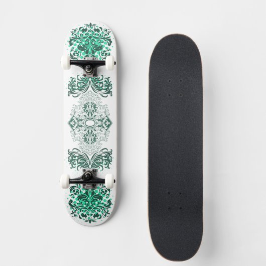 groene Arabesk Persoonlijk Skateboard (Voorkant)