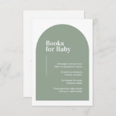 Groene Arch Books voor Baby Enclosure Ca Informatiekaartje (Voorkant / Achterkant)