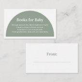 Groene Arch Books voor Baby Enclosure Ca Informatiekaartje (Voorkant / Achterkant)