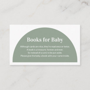Groene Arch Books voor Baby Enclosure Ca Informatiekaartje