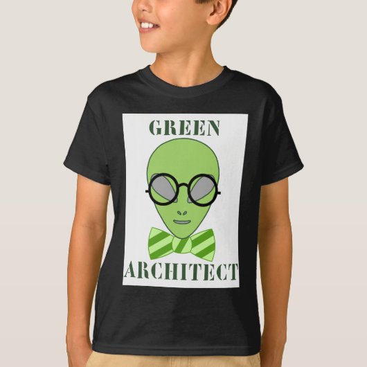 Groene architect t-shirt (Voorkant)