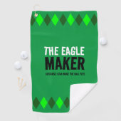 Groene Argyle De Eagle Maker Golfhanddoek (Insitu)