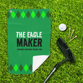 Groene Argyle De Eagle Maker Golfhanddoek