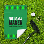 Groene Argyle De Eagle Maker Golfhanddoek