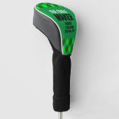 Groene Argyle De Eagle Maker Golfheadcover (Schuin)