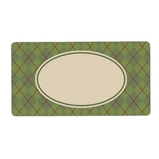 Groene Argyle Labels (Voorkant)