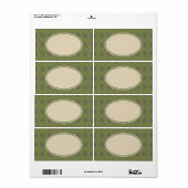 Groene Argyle Labels (Full Sheet)