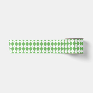 Groene Argyle Patroon Golf  Satijnen Lint