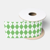 Groene Argyle Patroon Golf  Satijnen Lint (Spoel)