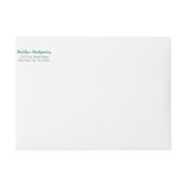 Groene argyle rond label (Voorkant)