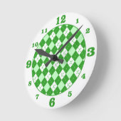 Groene Argyle Schotse Rond Klok (Hoek)