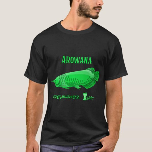 Groene Arowana Zoetwater Koning T-shirt (Voorkant)