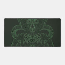 Groene Art Deco Cobra | Sierlijke Symmetrische Sla