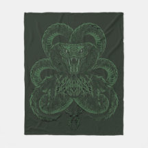Groene Art Deco Cobra | Sierlijke Symmetrische Sla