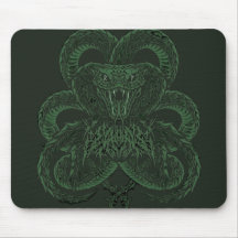 Groene Art Deco Cobra | Sierlijke Symmetrische Sla