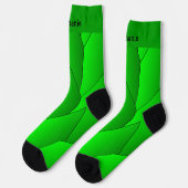 Groene Art Deco Design Soksokken Sokken (Links)